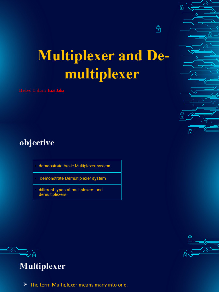 Multiplexer and Demultiplexer Overview | PDF | Electronics | Electrical ...
