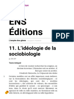 L'idéologie de La Sociobiologie