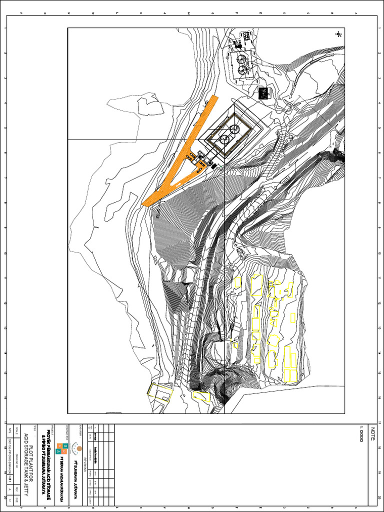 1001-155-Pip-Pl-Bara-001 - SHT.1 - Plot Plan Acid Storage Tank | PDF