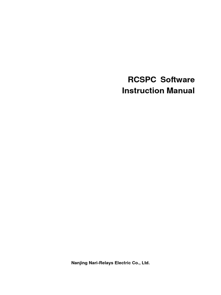 RCSPC Software Instruction Manual (EN - GJRJ0201.0086.0001) | PDF ...