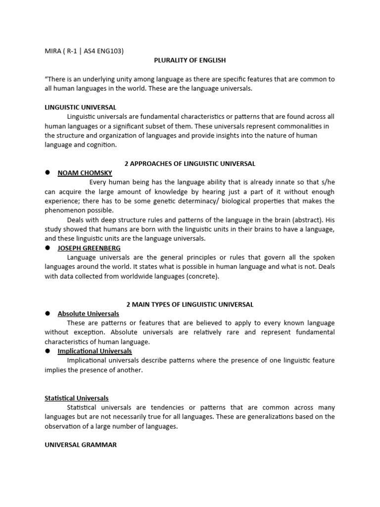 Understanding World Englishes and Variants | PDF | Multilingualism ...