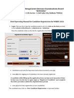 WBJEE 2024 Candidate Registration Manual