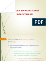 Jenis Dan Bentuk Instrumen Evaluasi - 21 Sept 2021 - Compressed