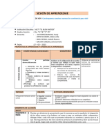 SESIÓN DE APRENDIZAJE 17 Marzo