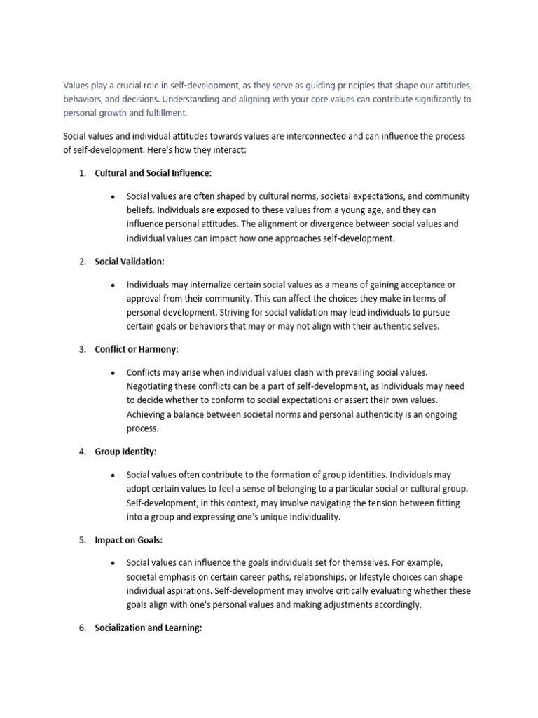 Value Education and Self Development | PDF | Morality | Integrity