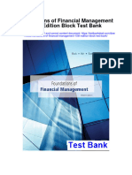 Foundations of Financial Management 15th Edition Block Test Bank