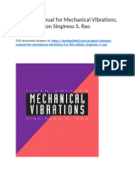 Solution Manual For Mechanical Vibrations 5 e 5th Edition Singiresu S Rao