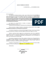 Aviso Término Contrato Laboral Por Falta Probidad