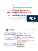 Full - 100 Citizenship Test Questions and Answers To Know in 2023