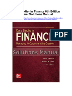 Case Studies in Finance 8th Edition Bruner Solutions Manual