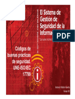 Códigos de buenas prácticas de seguridad. UNE-ISO/IEC 17799