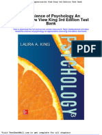 The Science of Psychology An Appreciative View King 3rd Edition Test Bank