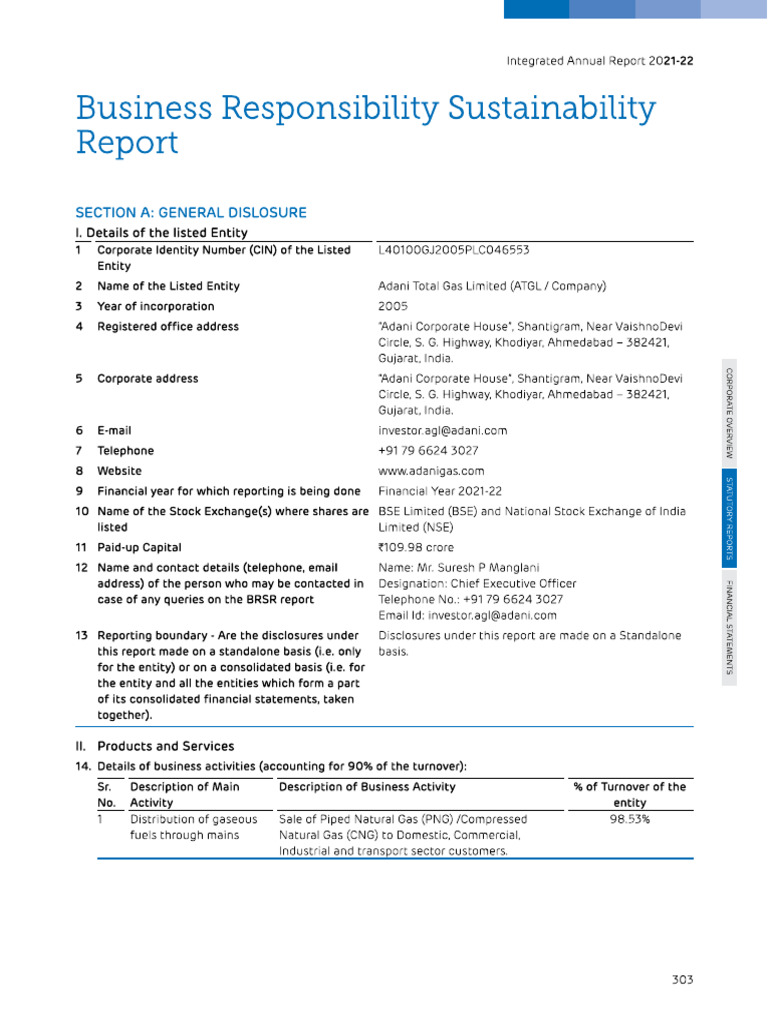 Business Responsibility and Sustainability Report 2022 | PDF