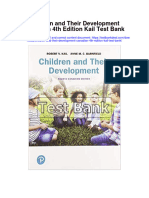 Children and Their Development Canadian 4th Edition Kail Test Bank