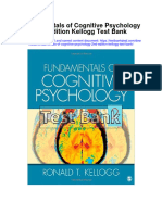 Fundamentals of Cognitive Psychology 2nd Edition Kellogg Test Bank