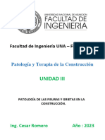 UNIDAD 3a - PATOLOGIA - FISURAS Y GRIETAS ELEMENTOS DE ALBAÑILERIAS Corregido