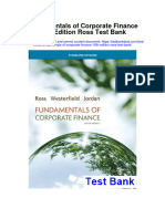 Fundamentals of Corporate Finance 10th Edition Ross Test Bank