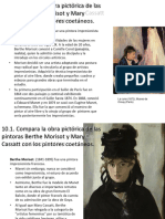 TEMA 4 - LAS VANGUARDIAS (2 Parte) - Impresionismo. Principales Representantes (II) - Morisot y Mary Cassatt.