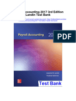Payroll Accounting 2017 3rd Edition Landin Test Bank