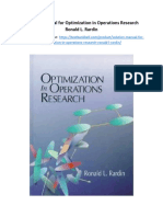 Solution Manual For Optimization in Operations Research Ronald L Rardin