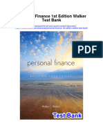 Personal Finance 1st Edition Walker Test Bank