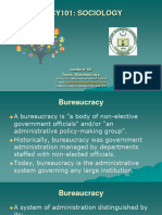 Lec 15 Bureaucracy