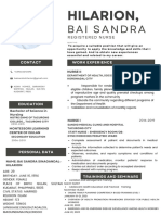 CV Bai Sandra Hilarion For Germany Application