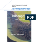 Solution Manual For Philosophy A Text With Readings 13th Edition