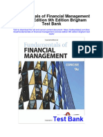 Fundamentals of Financial Management Concise Edition 9th Edition Brigham Test Bank