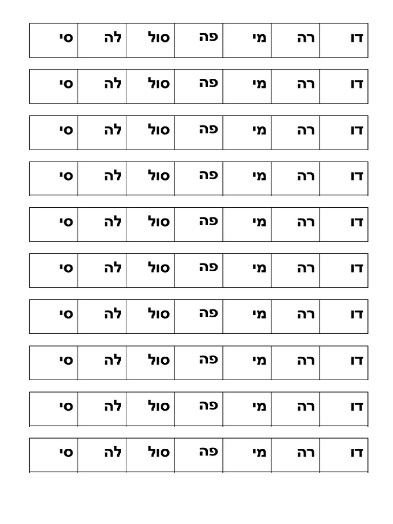 שמות תווים | PDF