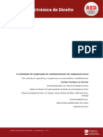 A actividade de exploração de estabelecimento de alojamento local