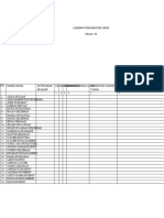 Lembar Pengamatan Sikap Kelas Vii
