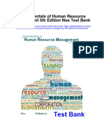 Fundamentals of Human Resource Management 5th Edition Noe Test Bank