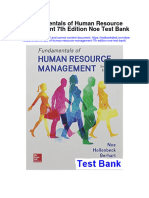 Fundamentals of Human Resource Management 7th Edition Noe Test Bank