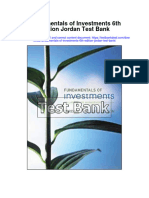 Fundamentals of Investments 6th Edition Jordan Test Bank