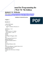 Solution Manual For Programming The World Wide Web 7 e 7th Edition Robert W Sebesta