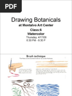 Download Drawing Botanicals Class 6  Watercolor by montalvoarts SN6952961 doc pdf