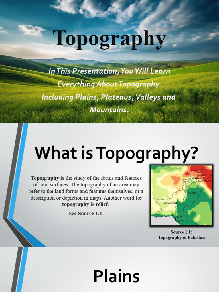 Topography Pakistan Pdf