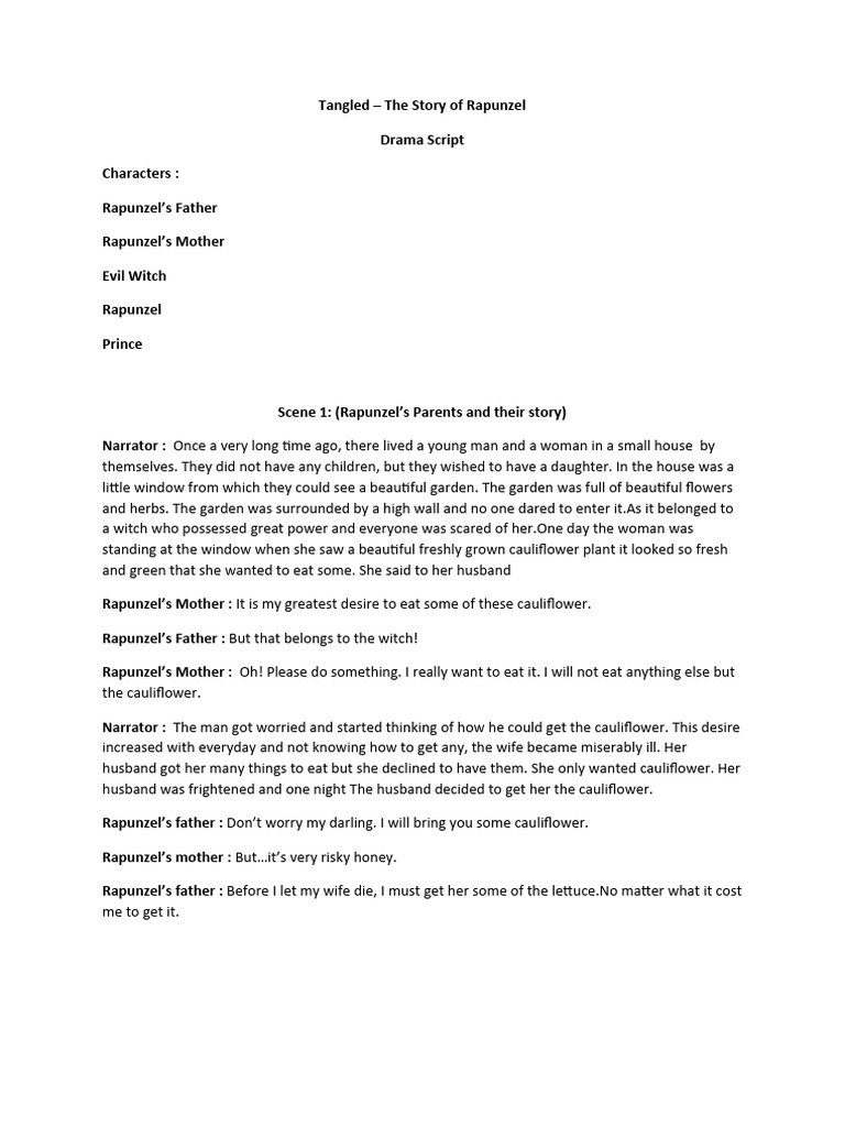 Tangled English Drama | PDF