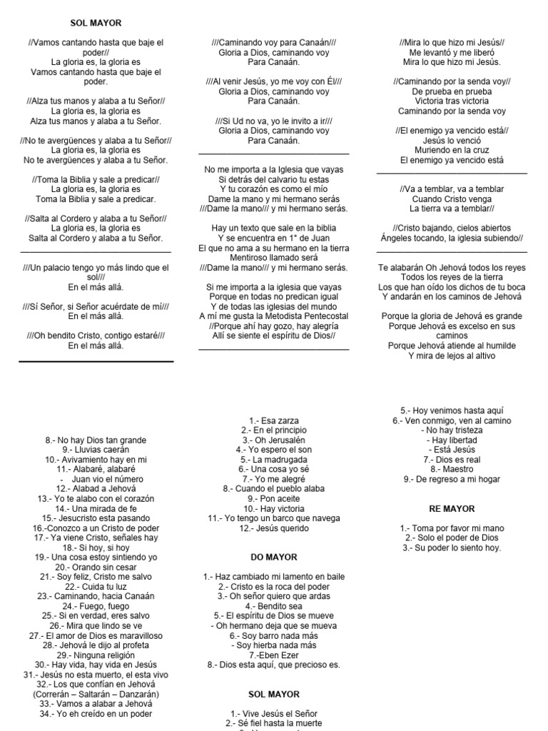Canciones De Alabanza Y Fe Pdf Jesús Cristo Título