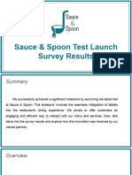 Sauce & Spoon Test Launch Findings Belintani