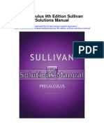 Precalculus 9th Edition Sullivan Solutions Manual
