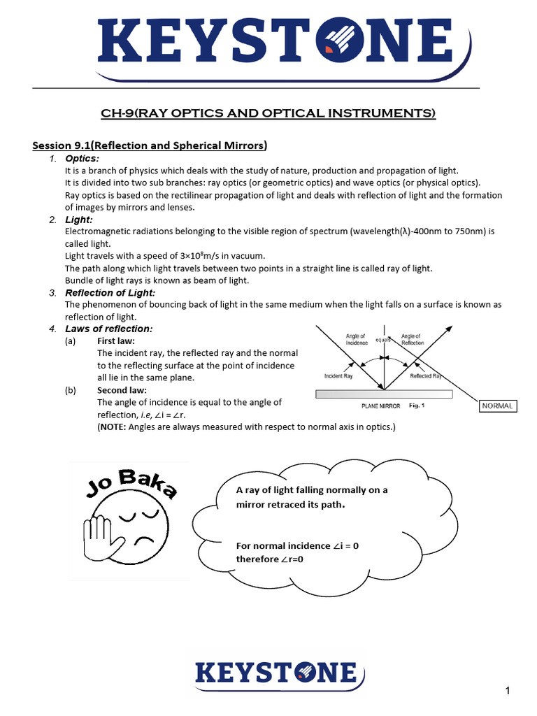 Physics Class XII PDF Refractive Index Refraction