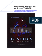 Genetics Analysis and Principles 4th Edition Brooker Test Bank