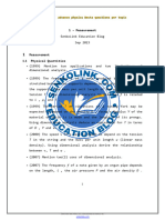 Acsee Physics f5 t1 Measurement