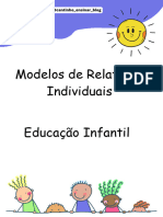 Educação Infantil Modelos de Relatórios