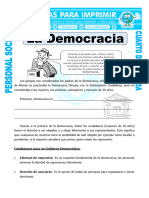 Ficha Que Es Democracia para Cuarto de Primaria