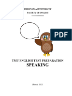 TMU English Test Preparation - SPEAKING - Cao Học