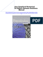 Precalculus Graphical Numerical Algebraic 8th Edition Demana Solutions Manual