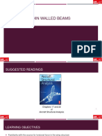 Torsion of Thin Walled Beams: by Dr. Mahdi Damghani